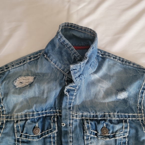D-LUX DENIM JACKET SIZE MEDIUM - Picture 4 of 11